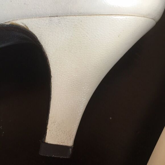 Vintage LEATHER GRUPPO ITALIANO 3” heel shoes Barbiecore blush pink square toe 9 - Picture 7 of 10